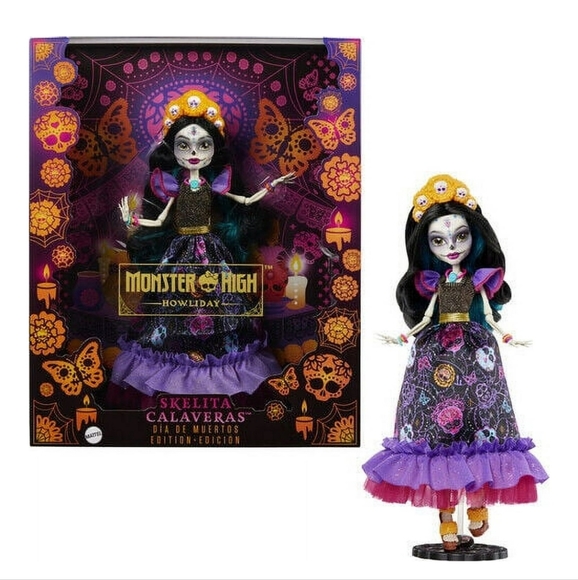 : Monster High Howliday Dia De Muertos Skelita Calaveras Edition HNF96 mattel - Picture 12 of 12